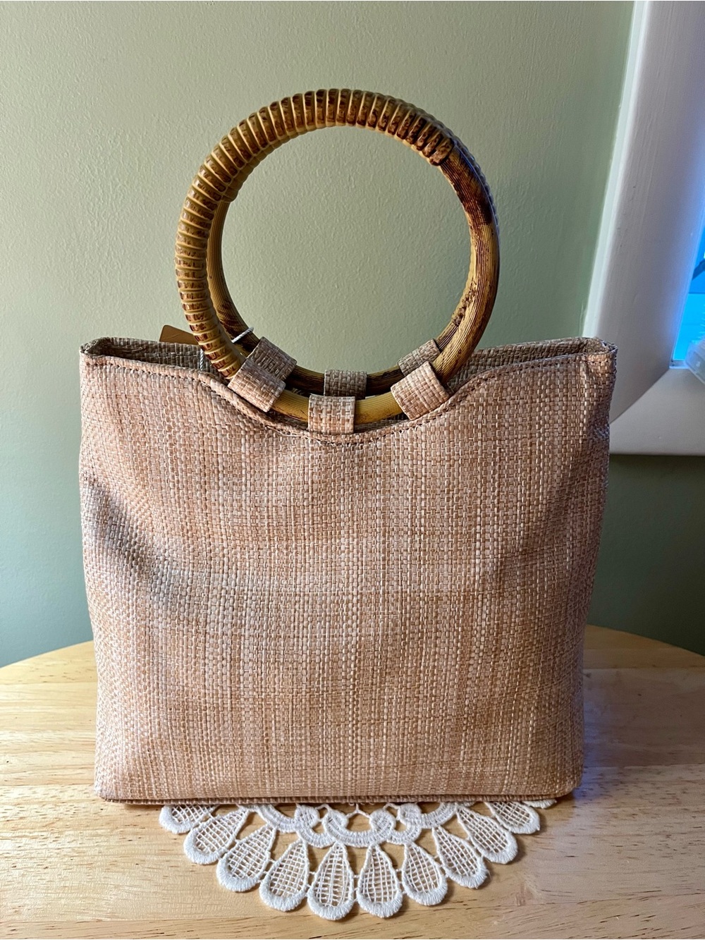 Tommy Bahama Natural Straw Tote with Decorative Bow - Picture 2 of 5